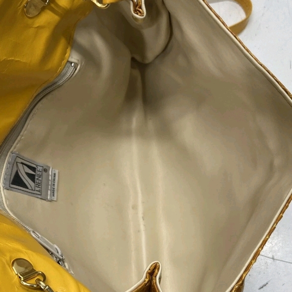 Yellow Snakeskin Pattern Shoulder Bag J Renee Shoulder Bag - Picture 6 of 7